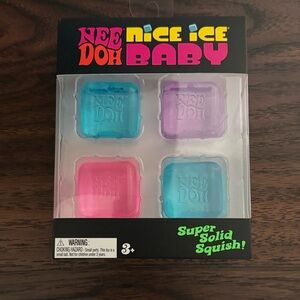 NeeDoh Nice Ice Baby Super Solid Squish - Pink, Purple, Blue (NeeDoh)